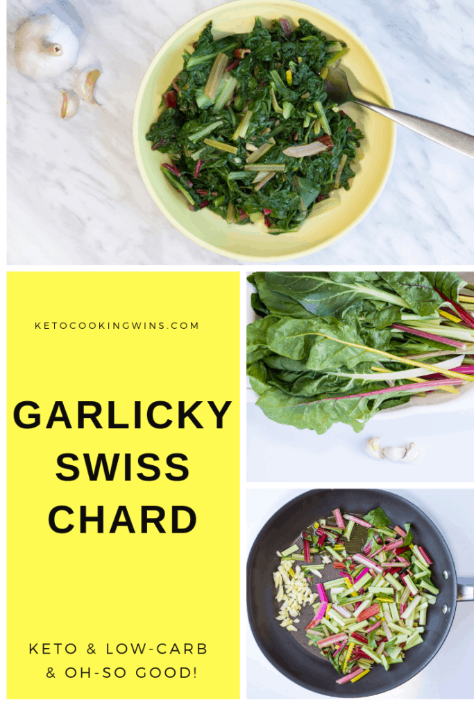 Garlicky Swiss Chard - Keto Cooking Wins