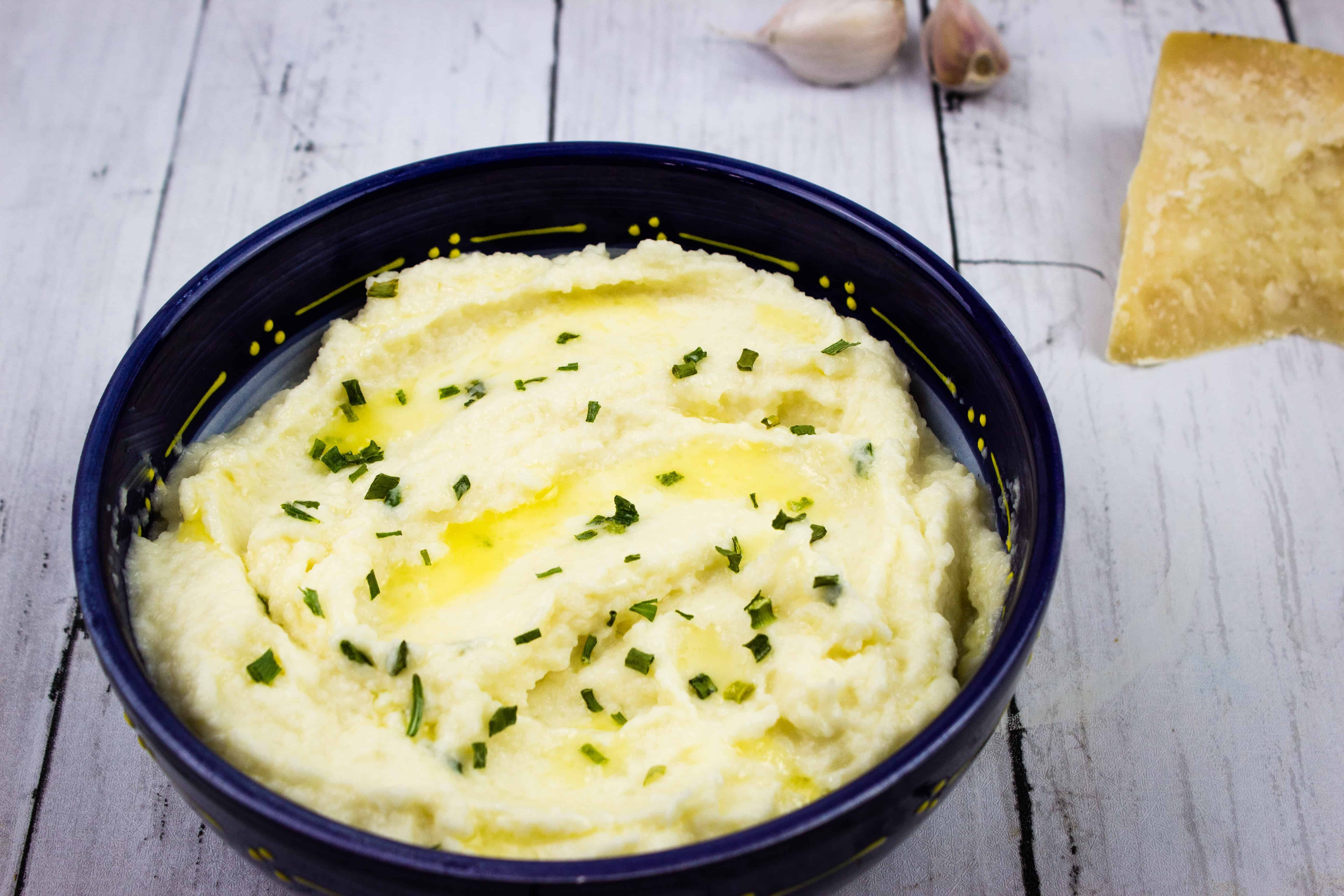 Keto Cauliflower Mash - Keto Cooking Wins Side Dish