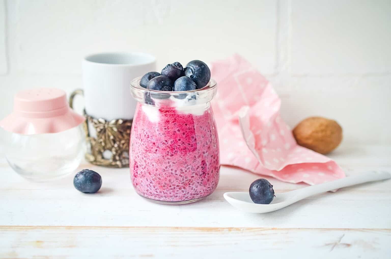 Keto Blueberry Chia Pudding - Keto Cooking Wins Desserts