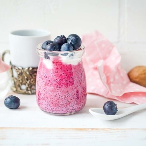 Keto Blueberry Chia Pudding - Keto Cooking Wins Desserts