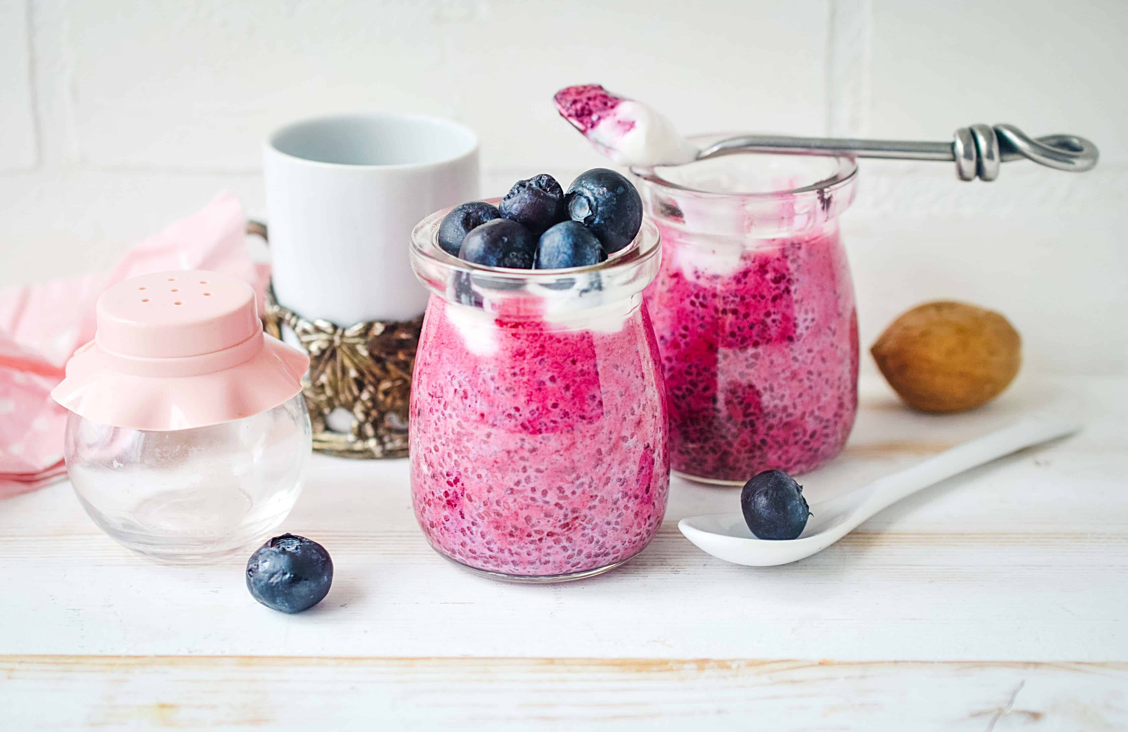 Keto Blueberry Chia Pudding - Keto Cooking Wins Desserts