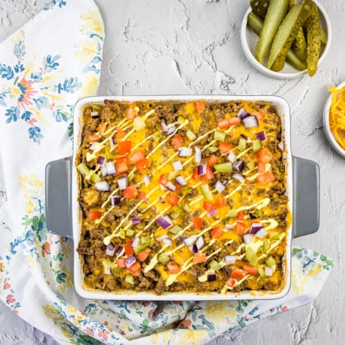 Keto Cheeseburger Casserole - Keto Cooking Wins