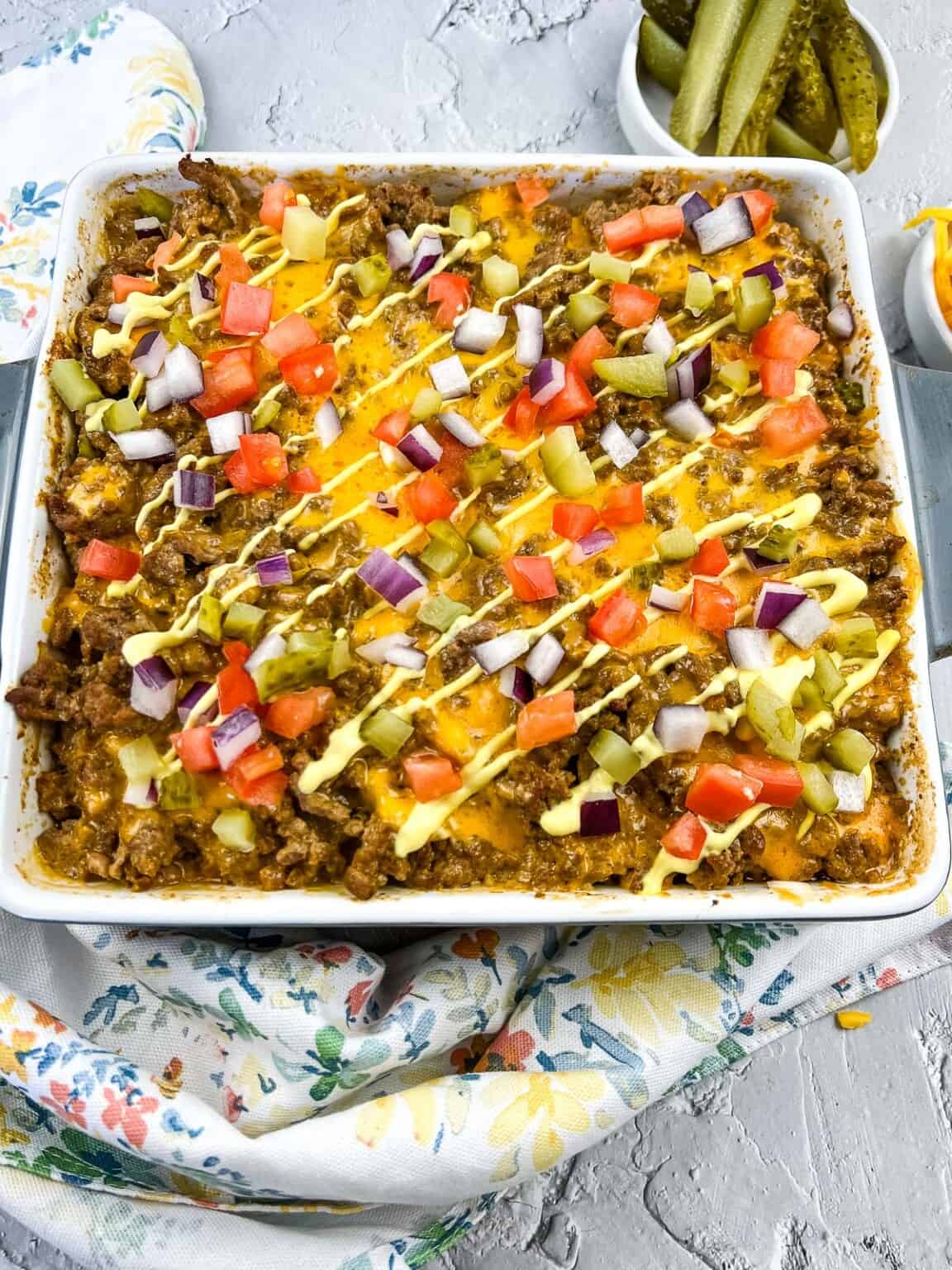 Keto Cheeseburger Casserole - Keto Cooking Wins